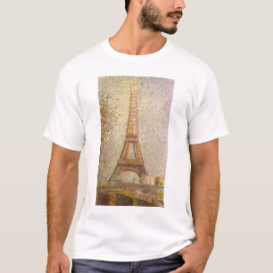 Eiffel Tower by Georges Seurat, Vintage Fine Art T-Shirt