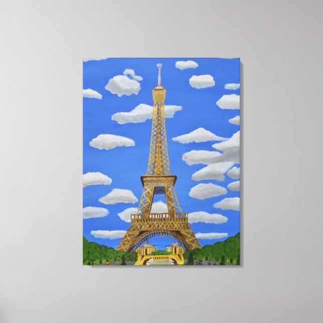 Eiffel Tower Canvas Print (Front)