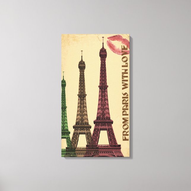 Eiffel Tower Canvas Print (Front)