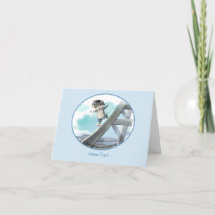 Eiffel Tower Card - Fun (Various Sizes)