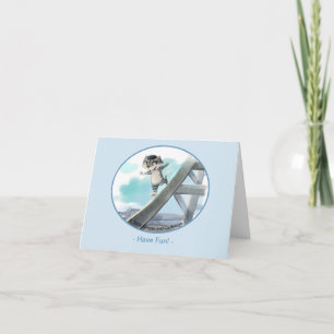 Eiffel Tower Card - Fun (Various Sizes)