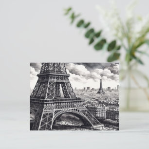 Eiffel Tower Charm Postcard