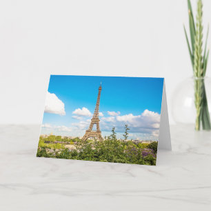 Eiffel Tower Cloud Photograph Note Card