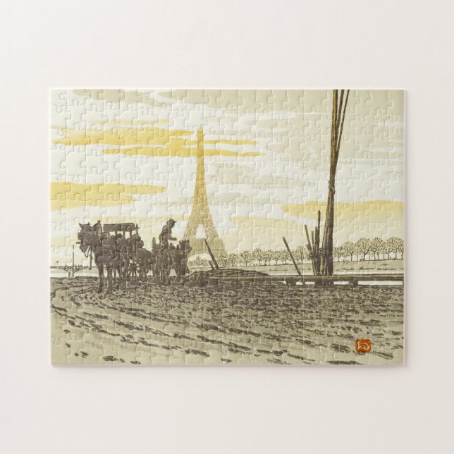  Eiffel Tower Coalmen 252 Piece Jigsaw Puzzle (Horizontal)