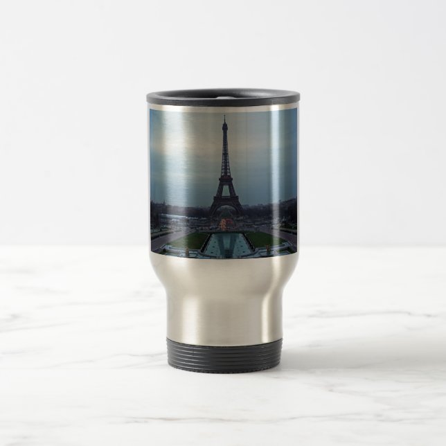 Eiffel Tower @ dawn Travel Mug (Center)