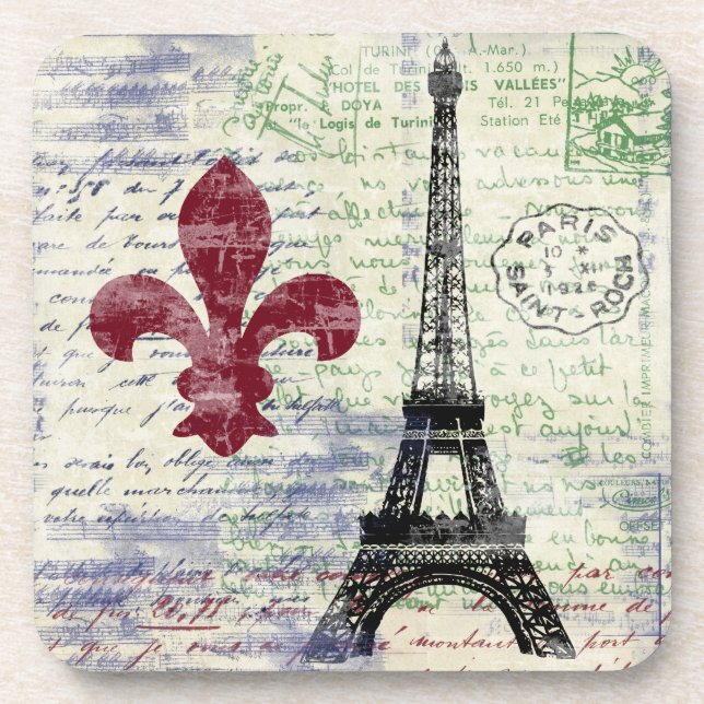 Eiffel Tower France Coasters (Front)