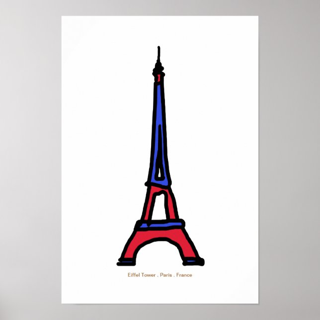 Eiffel tower France Paris Poster (Front)