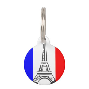 Eiffel Tower France Pet Tag