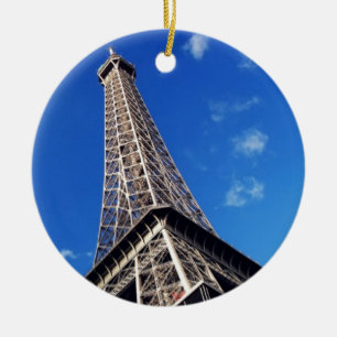 Eiffel Tower France Travel Photography Ceramic Tree Decoration