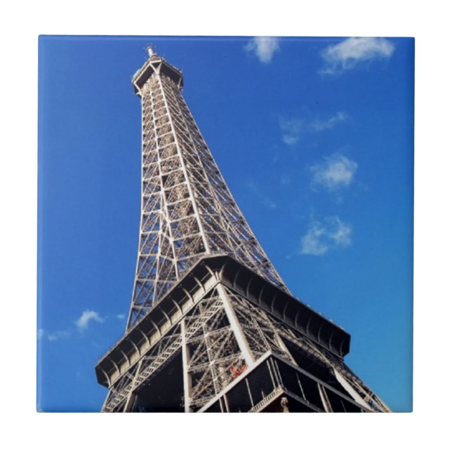 Eiffel Tower France Travel Photography Tile (Front)