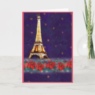 Eiffel Tower, From Paris With Love Holiday Card
