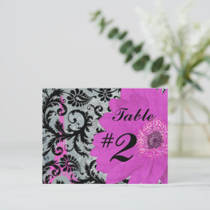 Eiffel Tower Gerber Table Number Cards