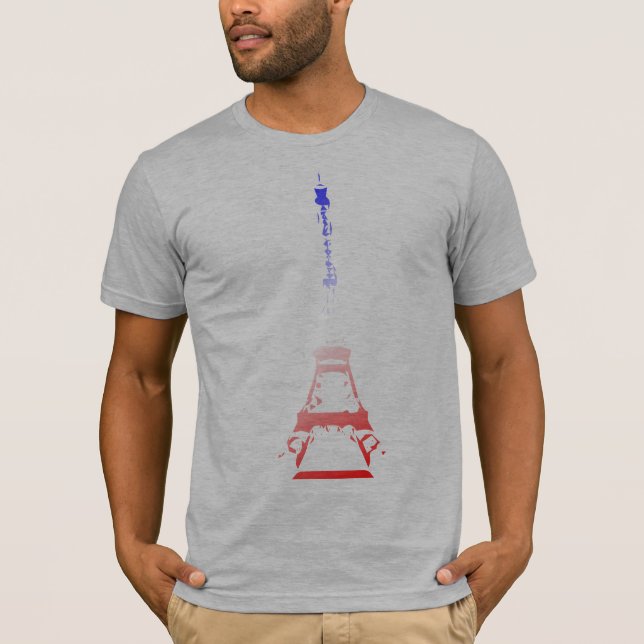 Eiffel Tower Grunge T-Shirt (Front)