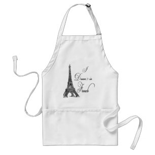 Eiffel Tower I Dream in French Standard Apron