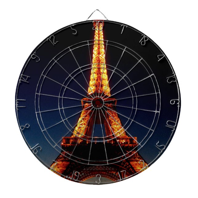 Eiffel tower in Paris Dartboard (Front)