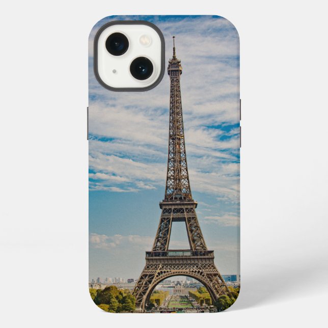 Eiffel tower in Paris iPhone Case (Back)