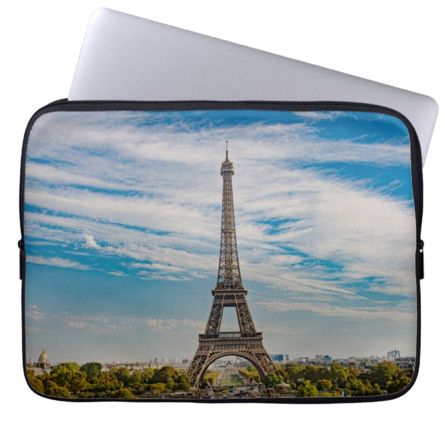 Eiffel tower in Paris Laptop Sleeve (Front)