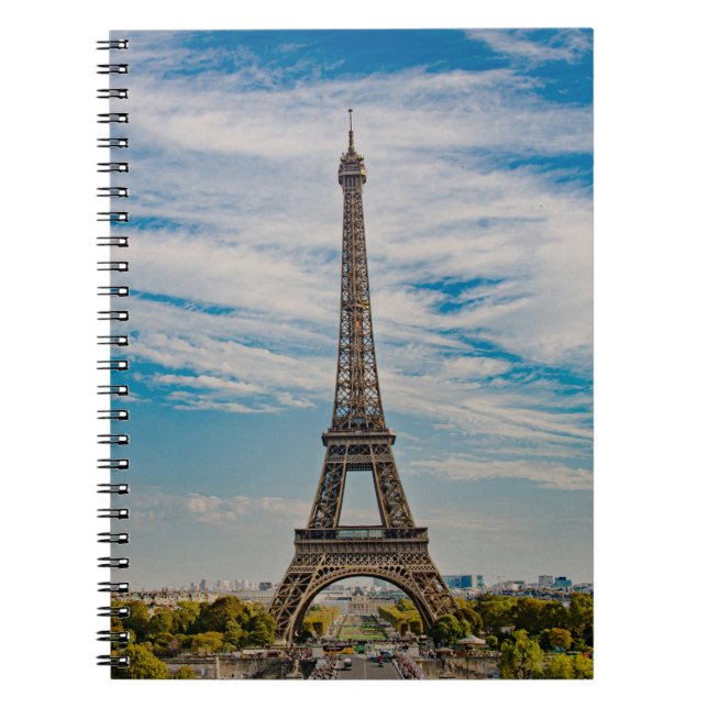 Eiffel tower in Paris Notebook (Front)