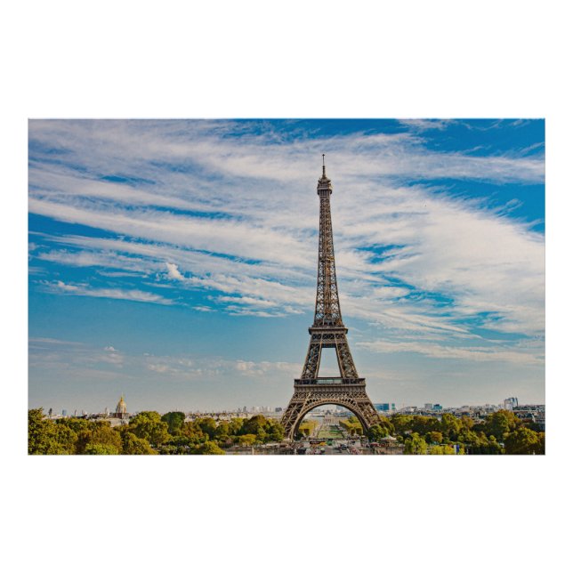 Eiffel tower in Paris Photo Print (Front)