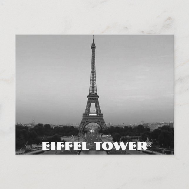 Eiffel Tower In Paris Postcard (Front)