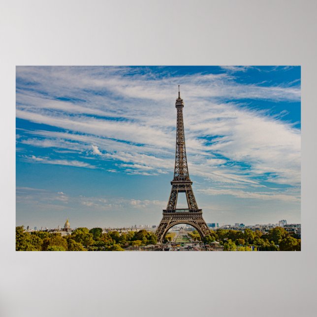 Eiffel tower in Paris Poster (Front)