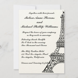 Eiffel Tower Invitation