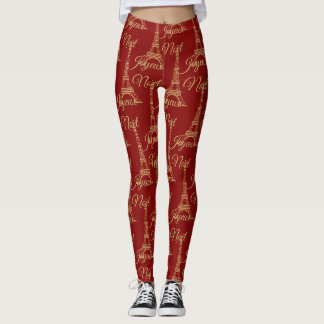 Eiffel Tower Joyeux Noel leggings