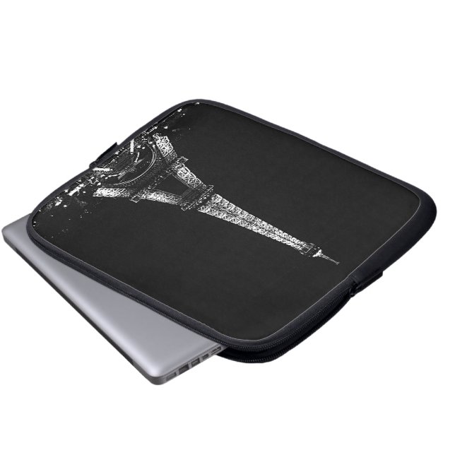 Eiffel Tower Laptop Sleeve (Front Bottom)