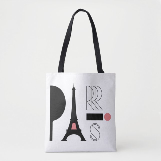 Eiffel Tower Love - Parisian Chic Tote Bag (Front)