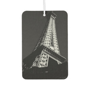 Eiffel Tower Monochrome Elegance Car Air Freshener