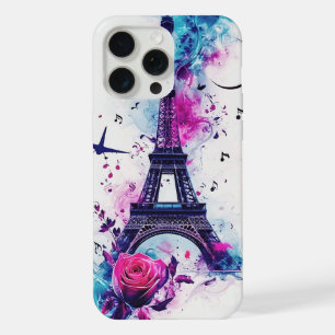 Eiffel Tower & Music iPhone 15 Pro Max Case