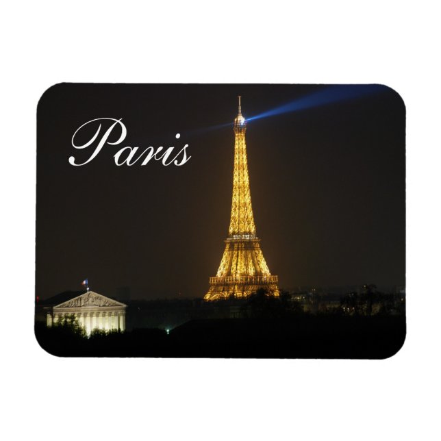 Eiffel Tower night Magnet (Horizontal)