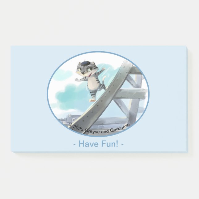 Eiffel Tower Notes 10" x 6" - Fun  (Front)