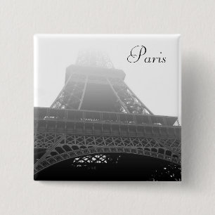 Eiffel tower Paris 15 Cm Square Badge