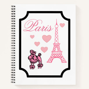 Eiffel Tower Paris Art Sketchbook  Notebook