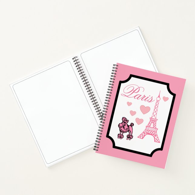 Eiffel Tower Paris Art Sketchbook  Notebook (Inside)