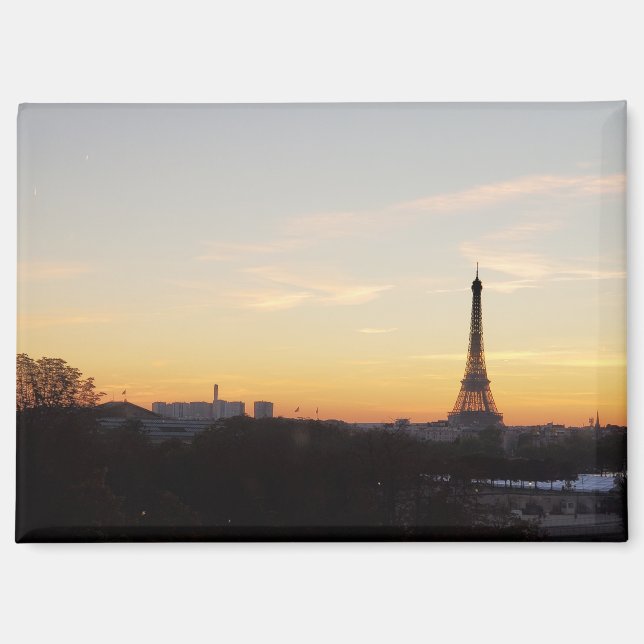 Eiffel Tower Paris at Sunset Magnet (Front)