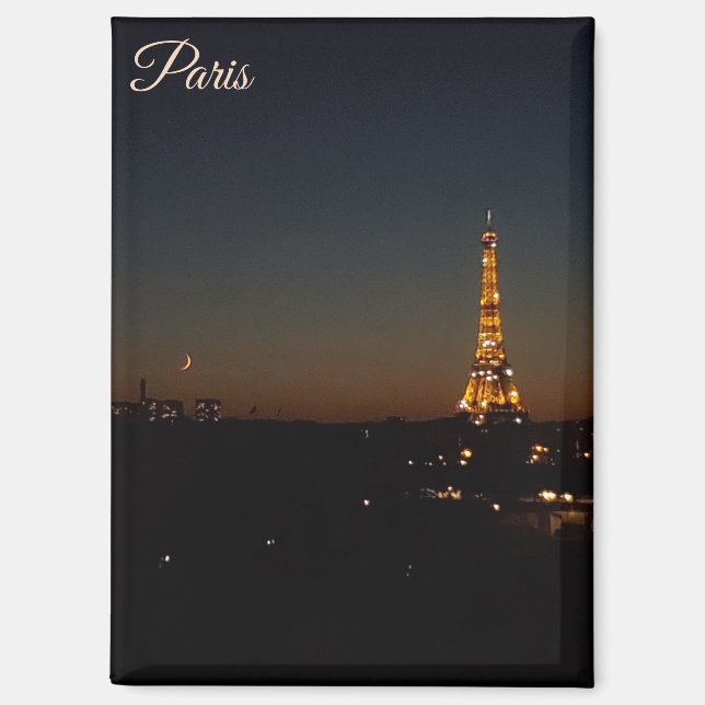 Eiffel Tower Paris at Sunset Magnet (Front)