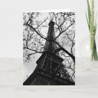Eiffel Tower Paris Blank All Occassions Greetings