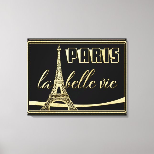Eiffel Tower Paris Canvas Print (Front)