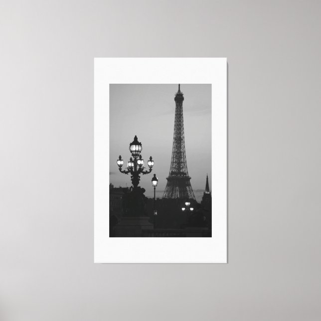 Eiffel Tower Paris Canvas Print (Front)