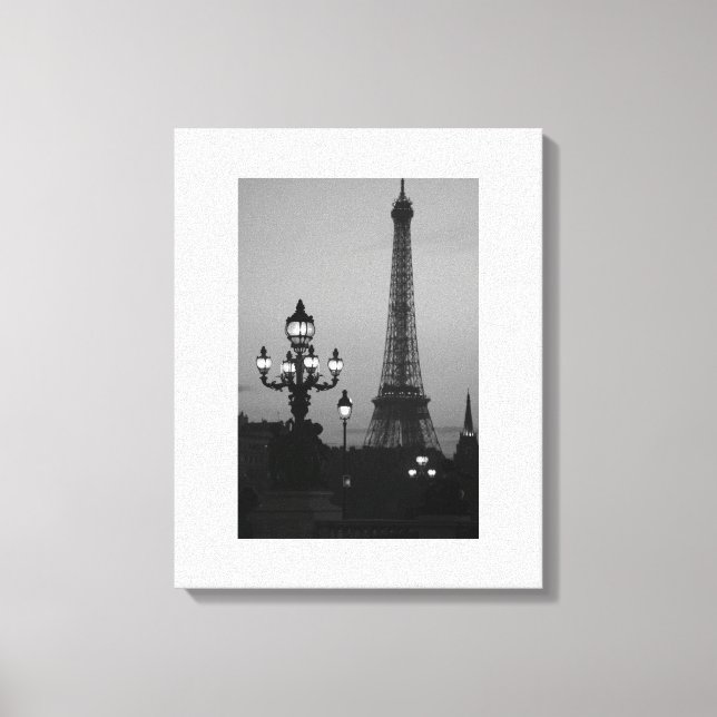 Eiffel Tower Paris Canvas Print (Front)