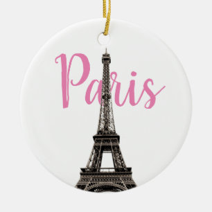 Eiffel Tower Paris Ceramic Tree Decoration