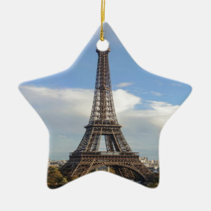 Eiffel tower Paris Ceramic Tree Decoration