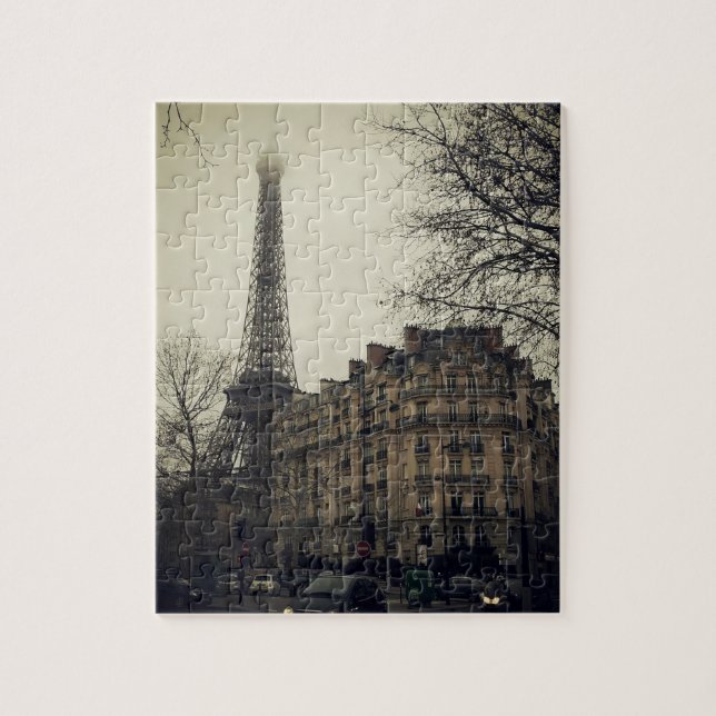 Eiffel Tower Paris City Building Architecture Jigsaw Puzzle (Vertical)