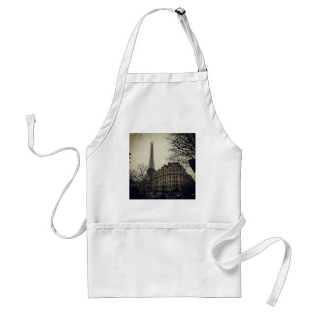 Eiffel Tower Paris City Building Architecture Standard Apron (Front)