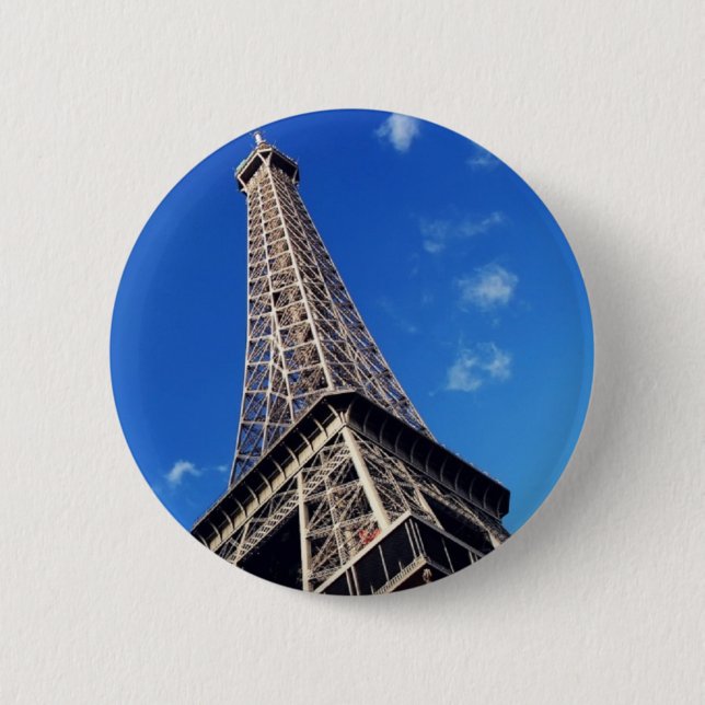 Eiffel Tower Paris Europe Travel 6 Cm Round Badge (Front)