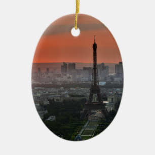 Eiffel Tower Paris Europe Travel Ceramic Tree Decoration