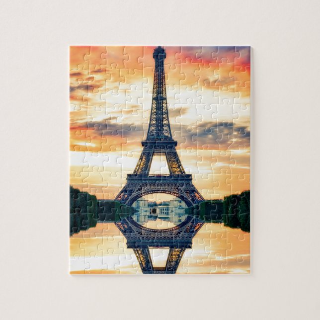 Eiffel Tower Paris Europe Travel Photo Jigsaw Puzzle (Vertical)