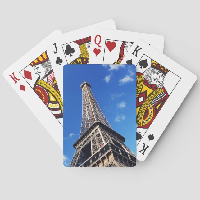 Eiffel Tower Paris Europe Travel Playing Cards (Back)